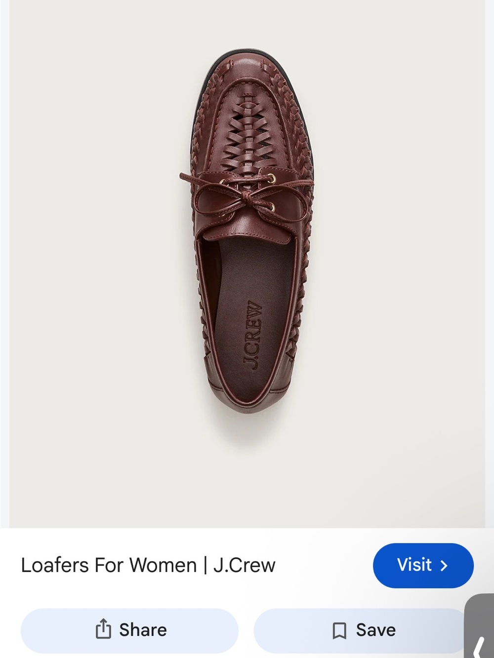 J. Crew Women's Woven Boat Shoes